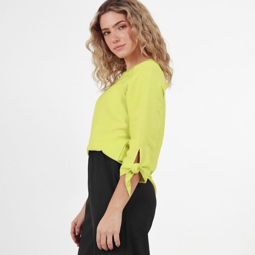 Blusa Cuello Redondo Manga 3cuartos
