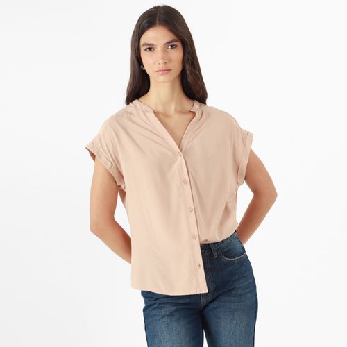 Blusa Cuello V Neru Manga Corta