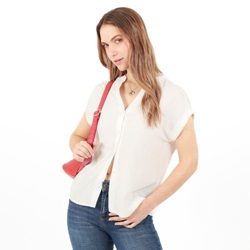 Blusa Cuello V Neru Manga Corta
