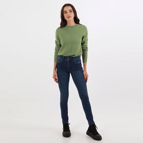 Jean Wonder Tiro Medio Bota Skinny
