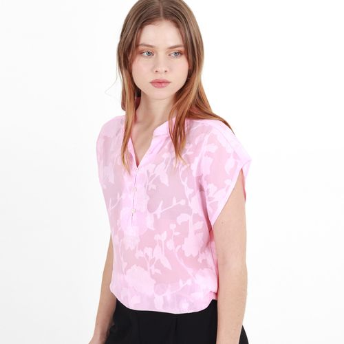 Blusa Cuello Neru Manga Corta