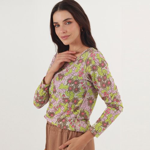 Camiseta Cuello Redondo Manga Larga
