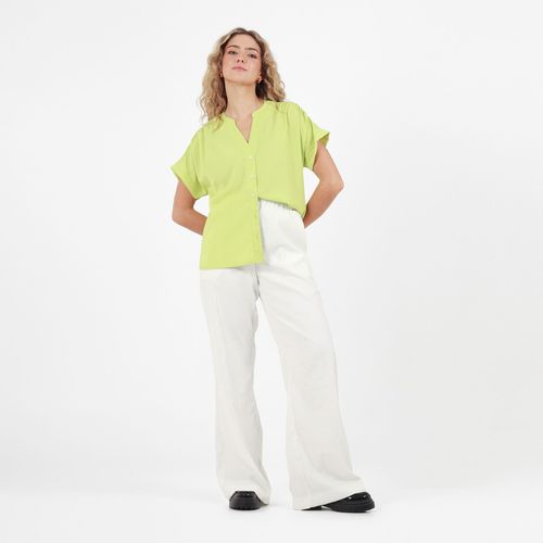 Blusa Cuello V Neru Manga Corta