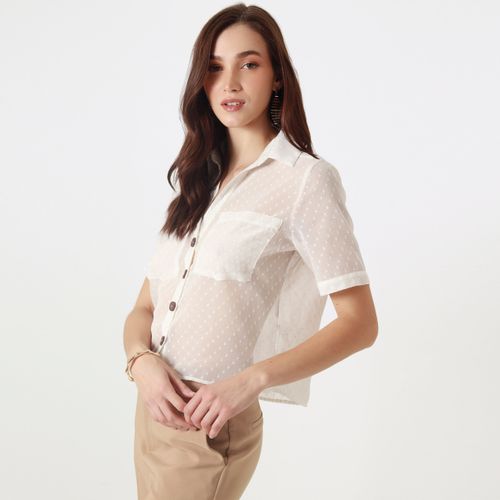 Blusa Cuello V Sport Manga Corta