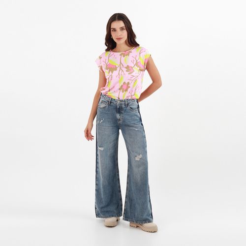 Jean Tiro Alto Bota Flare