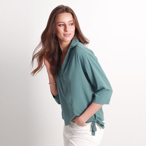 Blusa Cuello V Manga 3Cuartos