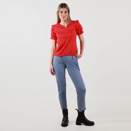 Pantalon tiro alto bota skinny