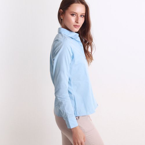 Camisa Cuello Camisero Manga Larga