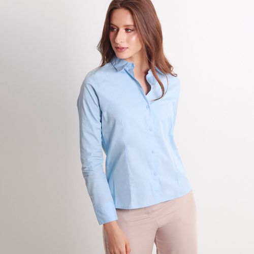 Camisa Cuello Camisero Manga Larga