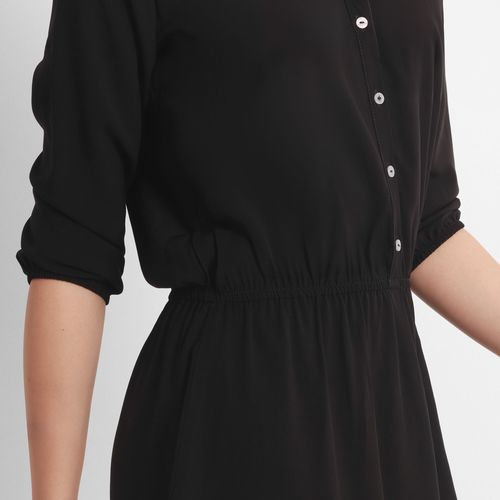 Vestido Cuello V Manga 3cuartos
