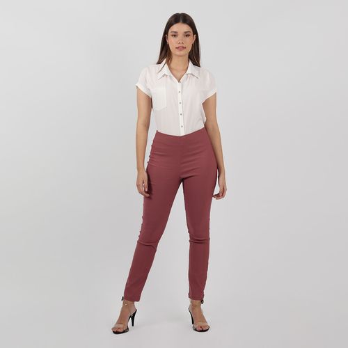 Pantalon tiro alto bota skinny
