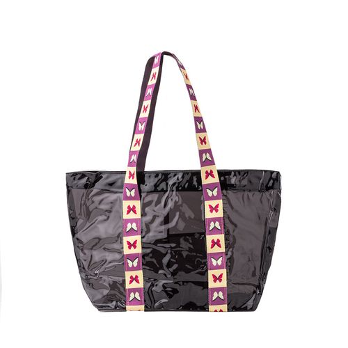 Tote Bahía Mariposas Negro Verano