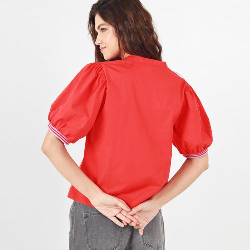 Blusa Cuello Neru Manga Corta