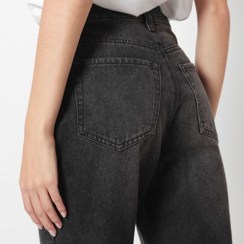 Jean Mom Tiro Alto Bota Skinny