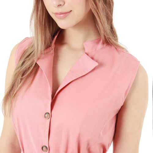 Vestido Cuello V Neru Manga Sisa