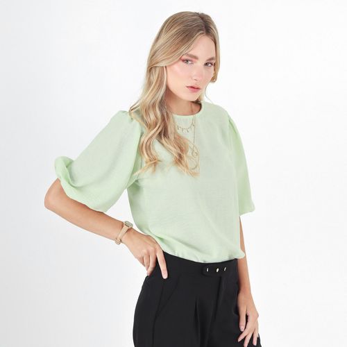Blusa Cuello Redondo Manga 3Cuartos