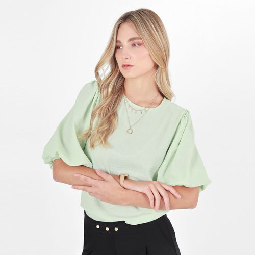 Blusa Cuello Redondo Manga 3Cuartos