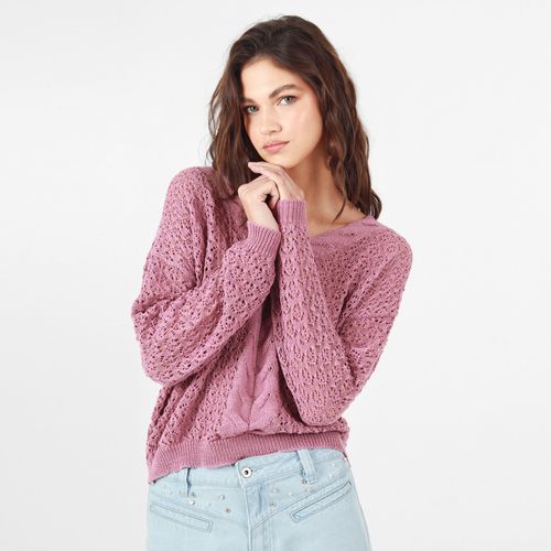Sweater Cuello V Manga Larga