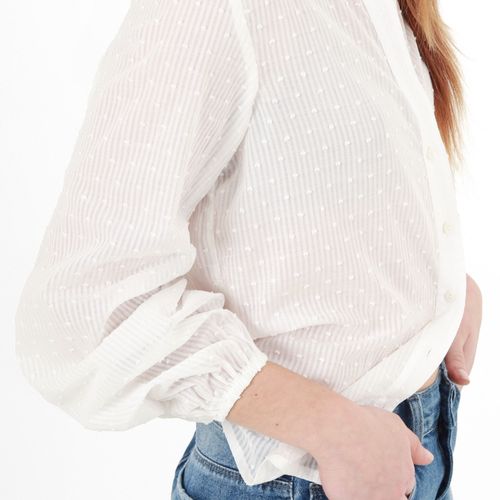 Camisa Cuello Camisero Manga Larga