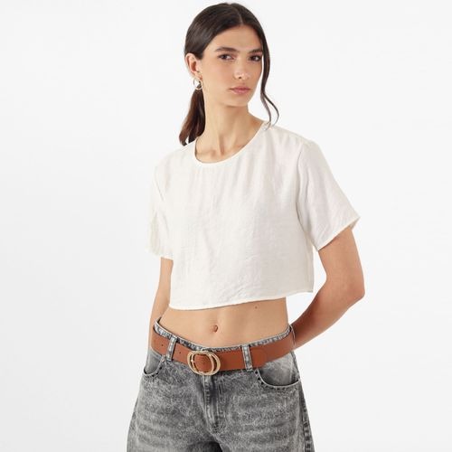 Blusa Cuello Redondo Manga Corta