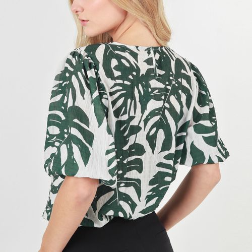 Blusa Cuello Redondo Manga 3Cuartos