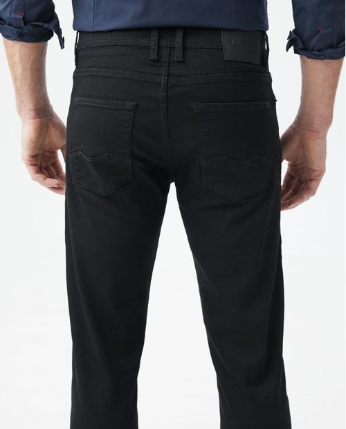 Jean de Hombre Super Slim Fit, Rider, Bota Super Slim - Negro Mate