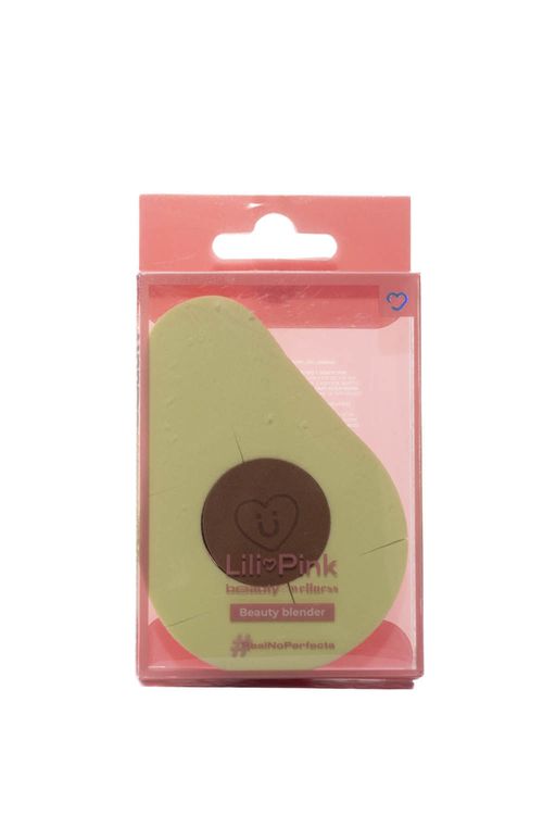 Set beauty blender en forma de aguacate