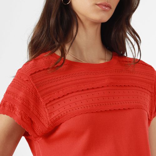 Sweater Cuello Redondo Manga Corta
