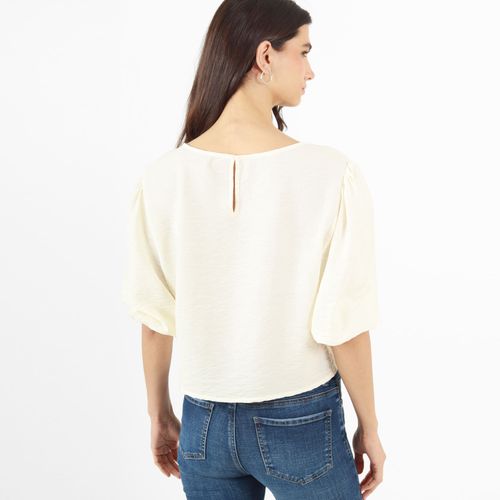 Blusa Cuello Redondo Manga 3Cuartos