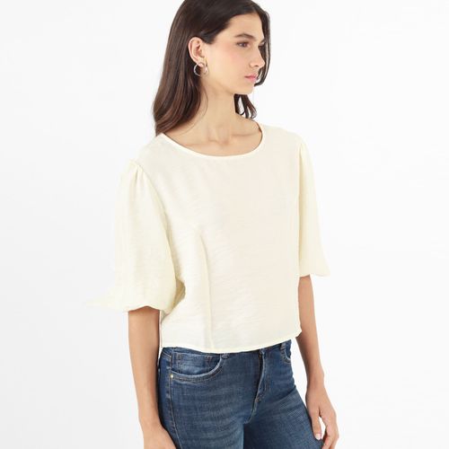 Blusa Cuello Redondo Manga 3Cuartos
