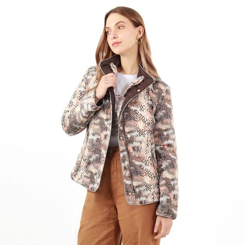 Chaqueta Acolchada Con Estola