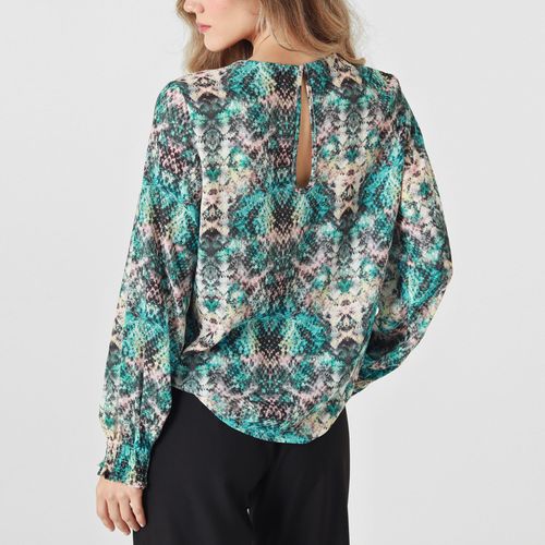 Blusa Cuello Redondo Manga Larga