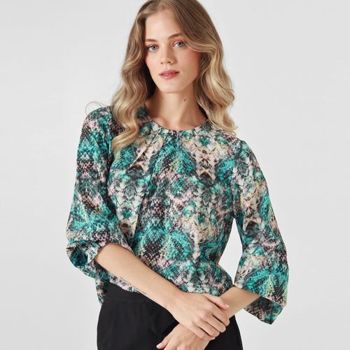 Blusa Cuello Redondo Manga Larga