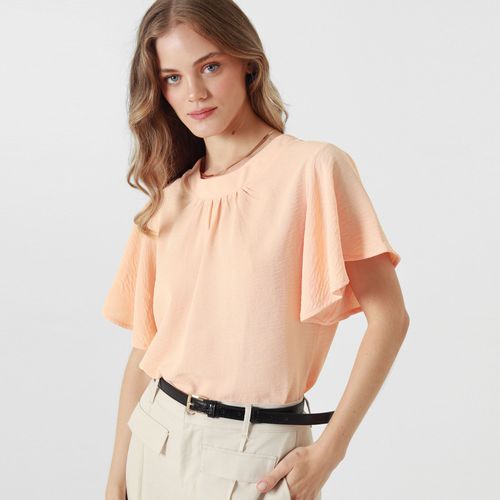 Blusa Cuello Redondo Manga Corta