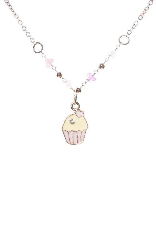 Collar con dije de cupcake