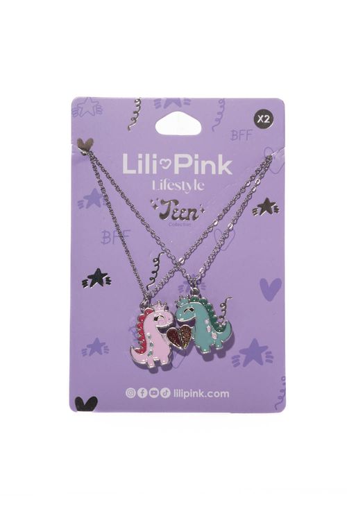 Set collares dinosaurio x2 und