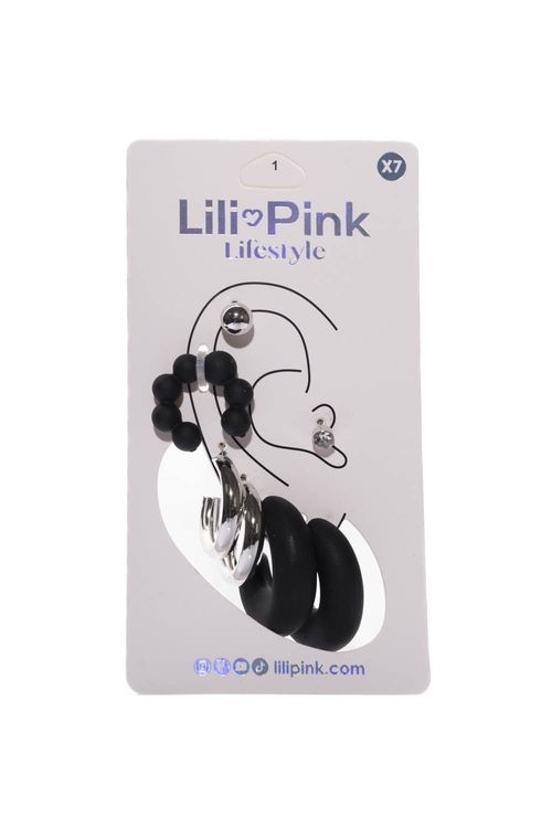 Set aretes earcuff x7 pares
