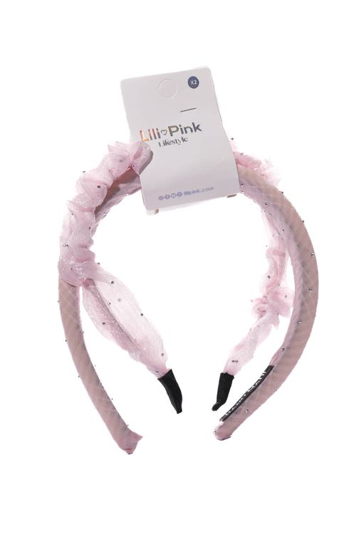 Diadema con moñas x2 unidades