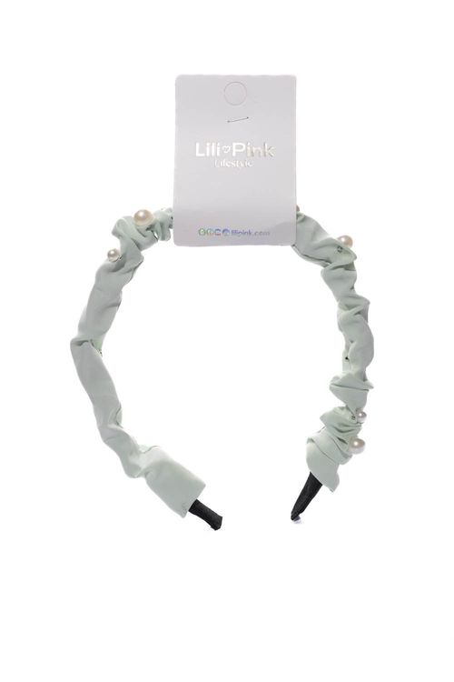 Diadema con perlas + moña