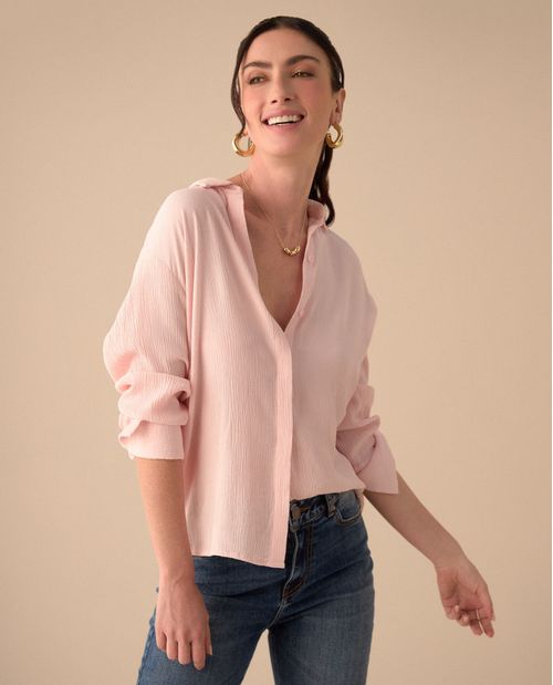Camisa con mini bordado ESPRIT para mujer