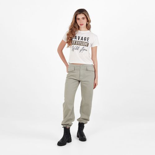 Pantalon Tipo Jogger Tiro Alto Bota Recta