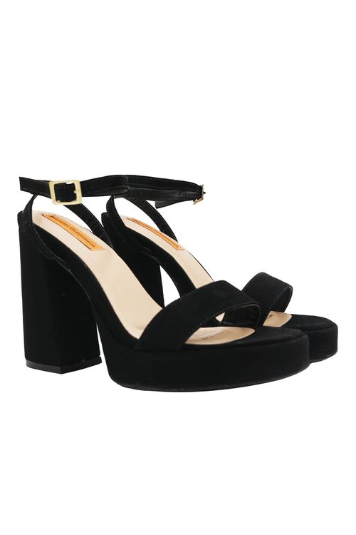 Sandalia Tacon Claire Negro