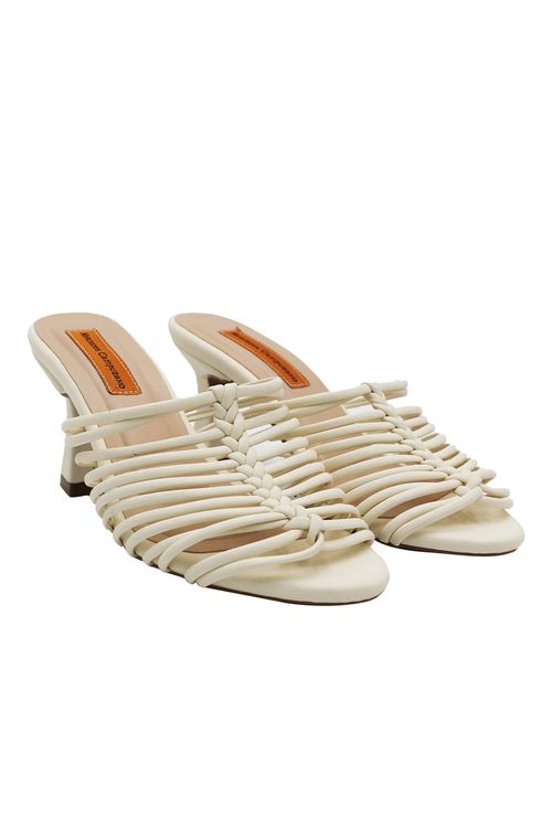 Sandalia Tacon Lumiere Marfil