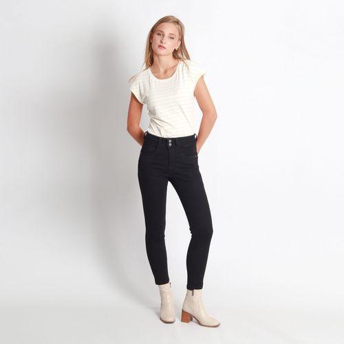 Jean Wonder Tiro Medio Bota Skinny