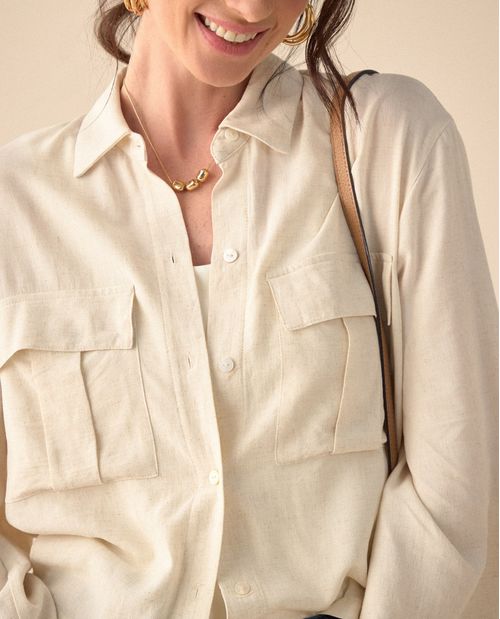 Camisa de silueta amplia para mujer