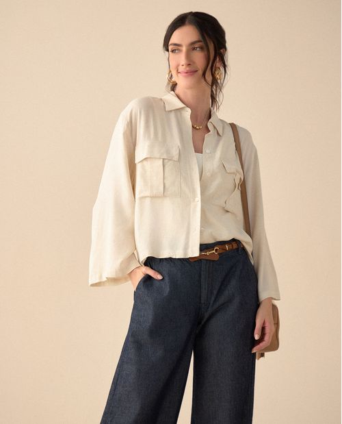 Camisa de silueta amplia para mujer