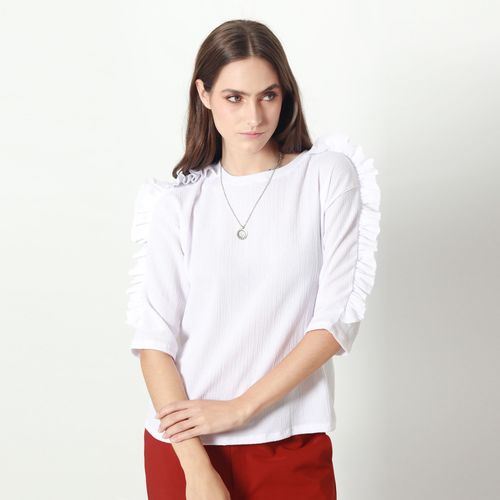 Camiseta Cuello Redondo Manga Larga