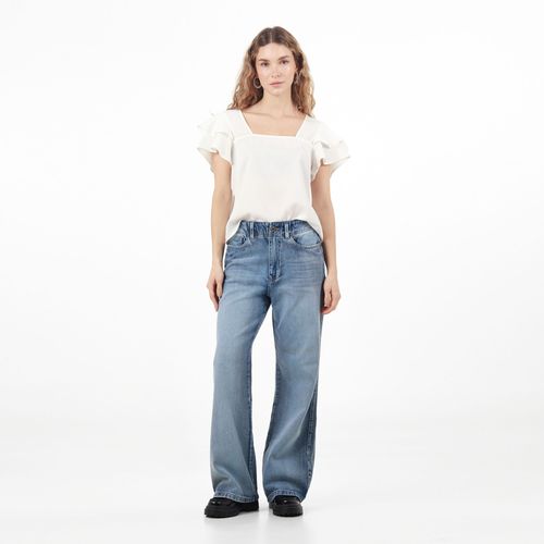 Jean Tiro Alto Bota Flare