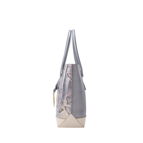 Tote Alas Mediano Gris Mariposas