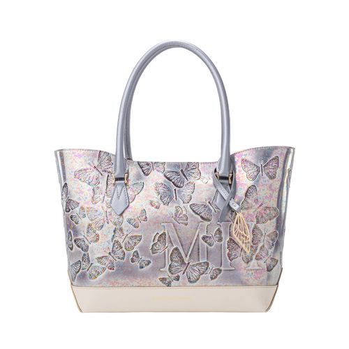 Tote Alas Mediano Gris Mariposas